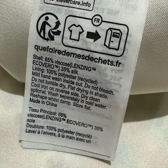 Allsaints ASilk Blend Midi Slip Dress Asymmetric Hem Multicolor Size 10‎ - Picture 16 of 16